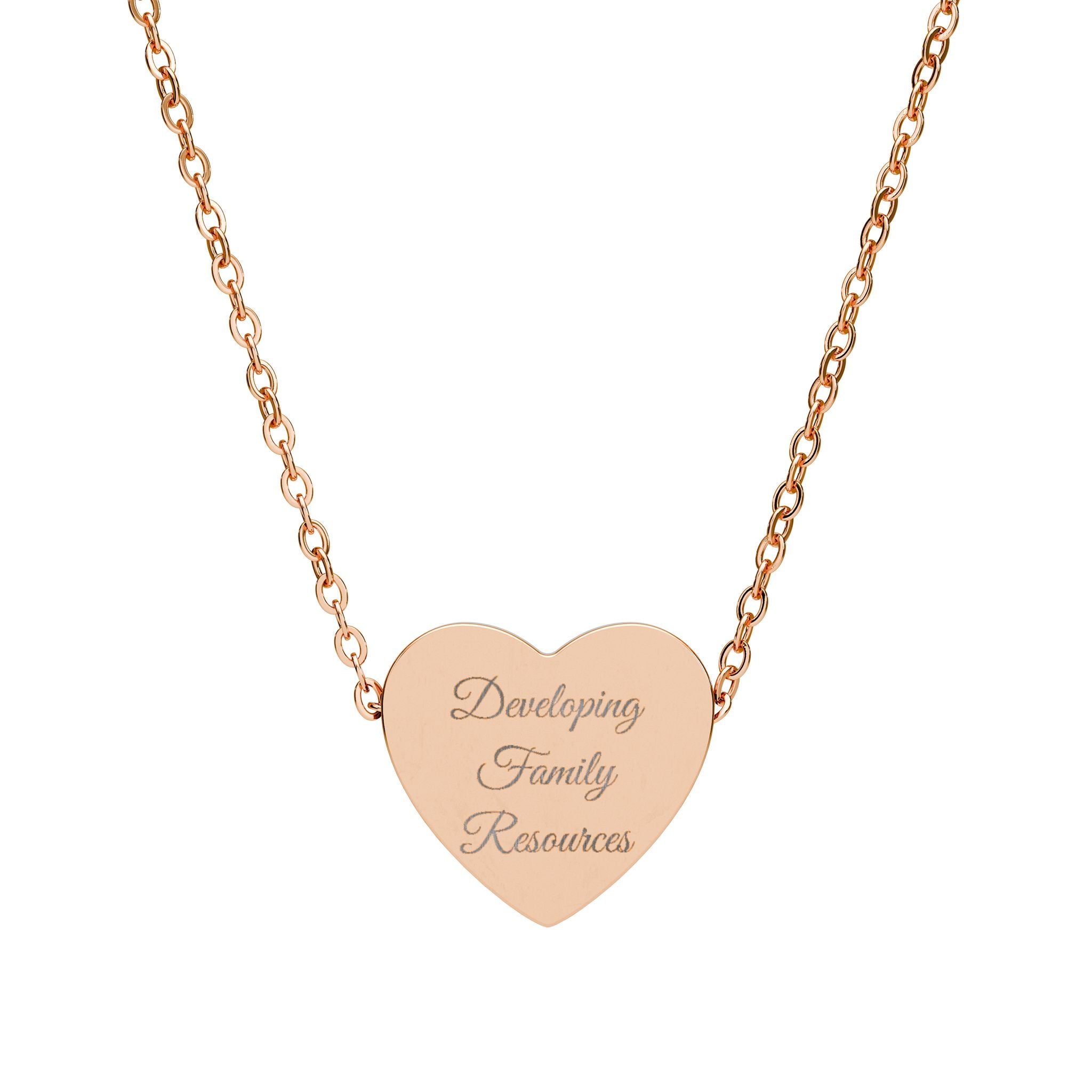 DFR LOGO Heart Necklace (Engraving)