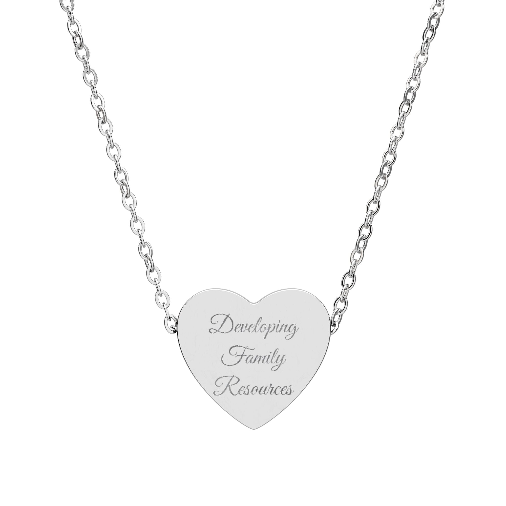 DFR LOGO Heart Necklace (Engraving)