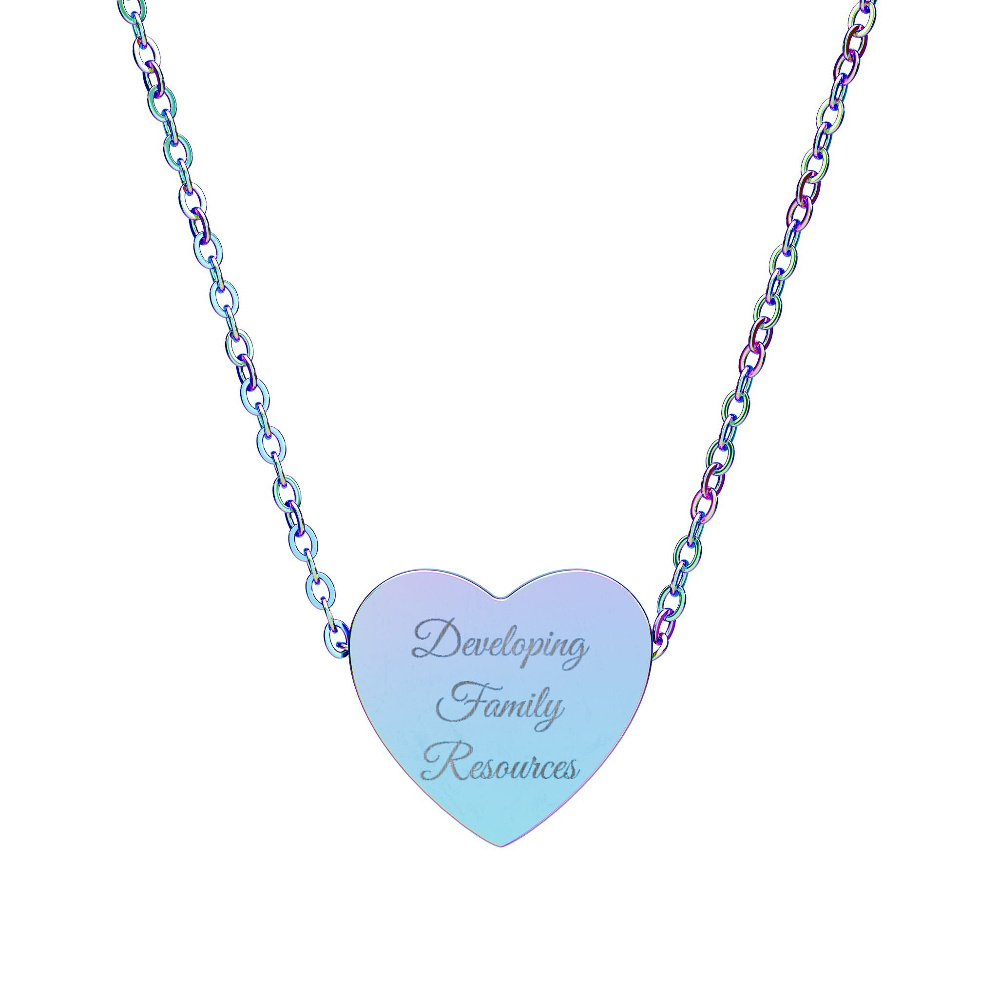DFR LOGO Heart Necklace (Engraving)