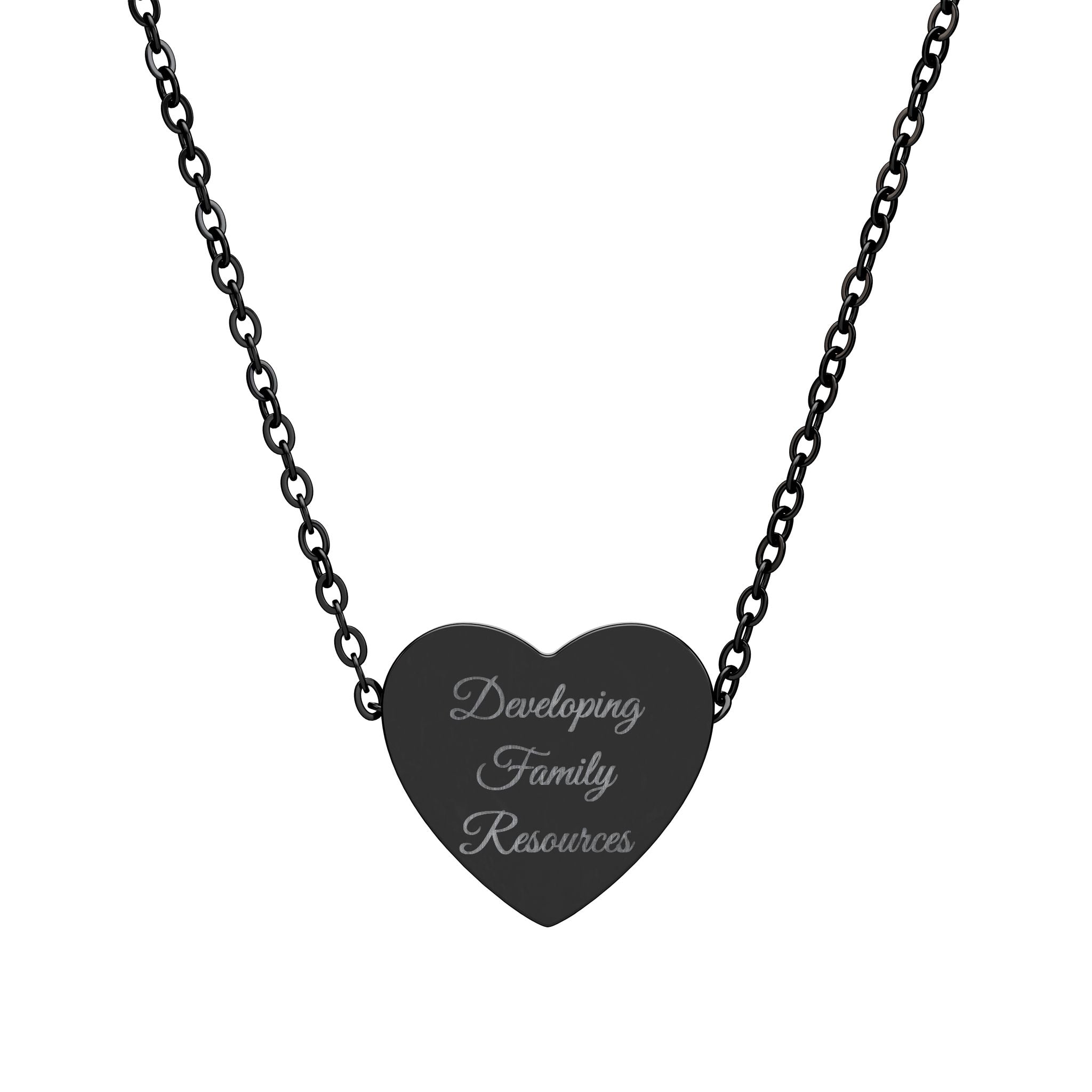 DFR LOGO Heart Necklace (Engraving)