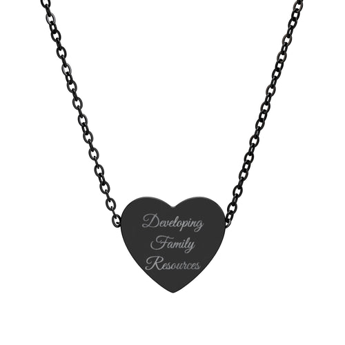 DFR LOGO Heart Necklace (Engraving)