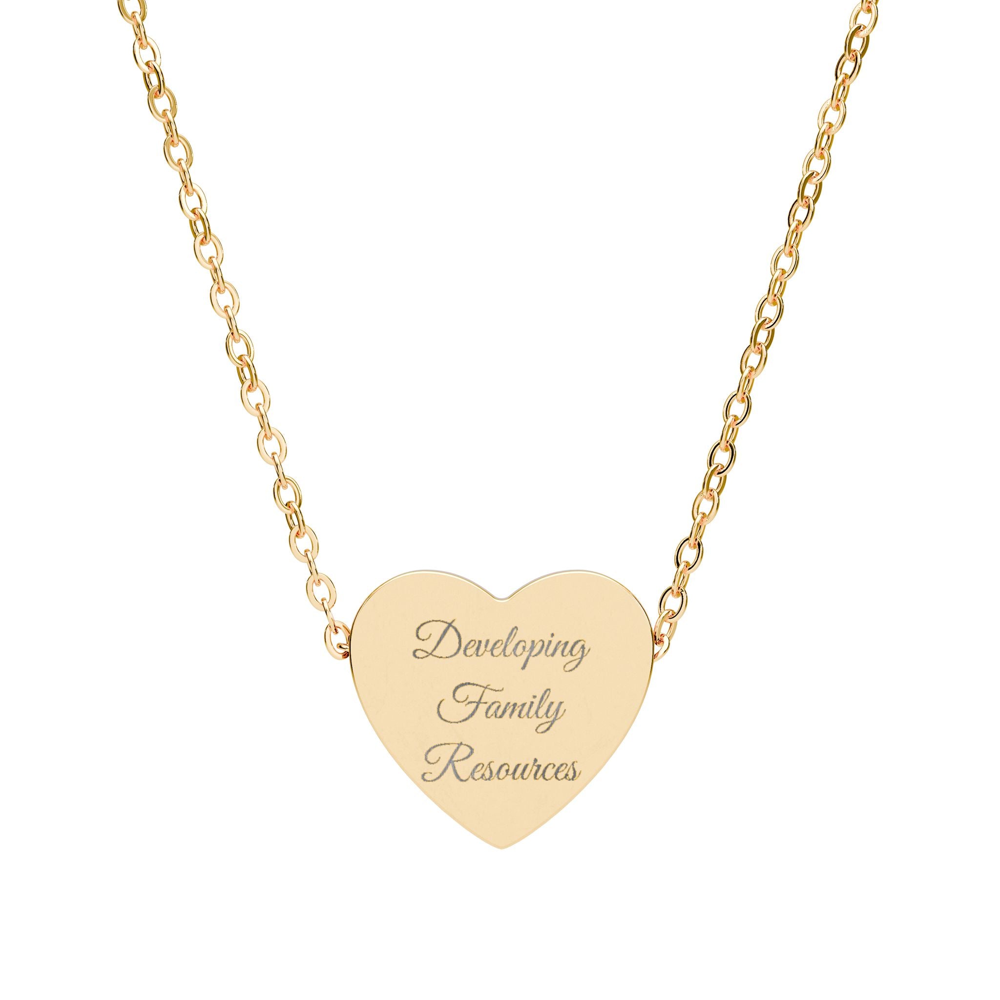 DFR LOGO Heart Necklace (Engraving)